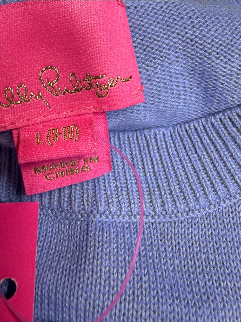 Lilly Pulitzer Lavender Ruffle Knit Sweater Top - Picture 4 of 5